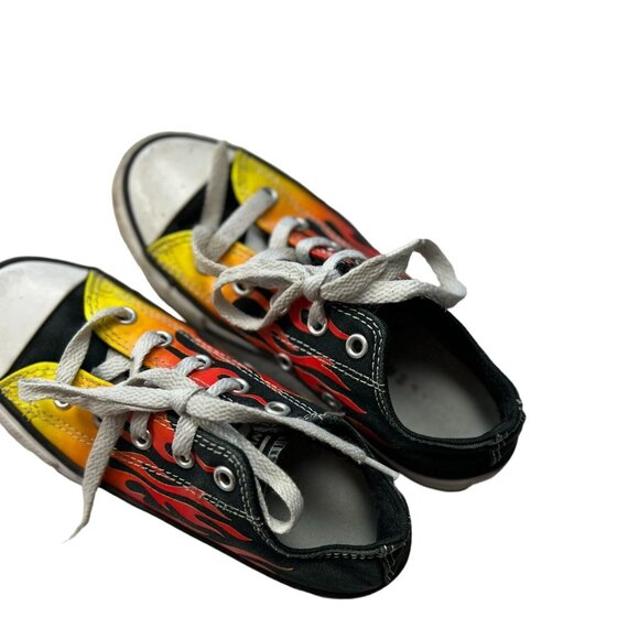 Converse All Star Youth Multicolor Fire Fashion Sneakers Multicolor Fire Size 13 - Picture 7 of 8